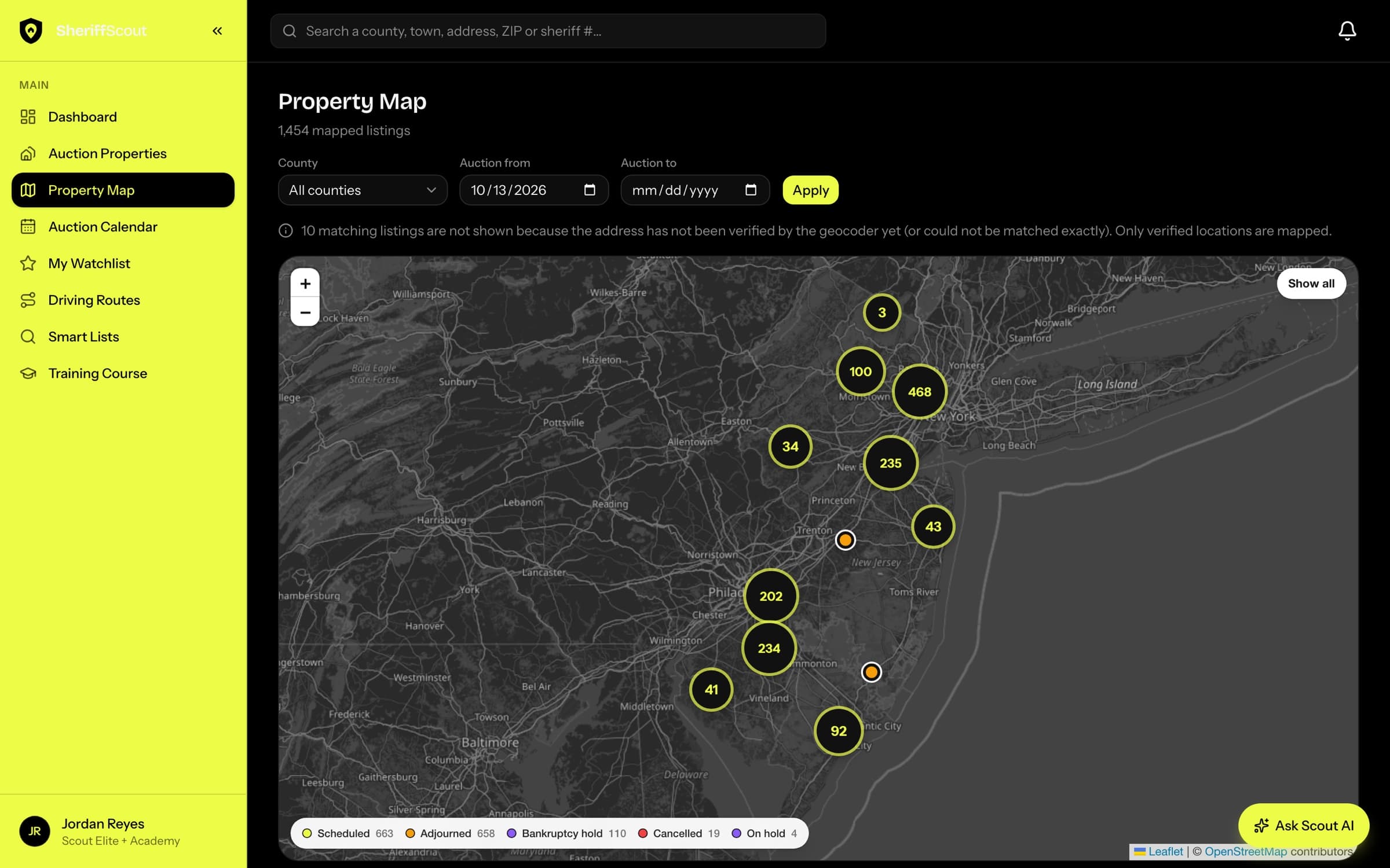 Property map in dark mode